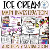 Ice Cream Math Addition and Money | Problem Based Learning PBL