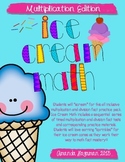 Ice Cream Math Timed Multiplication Drills
