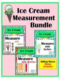 Ice Cream Measurement Summer Bundle with Bonus Adding Money Activity