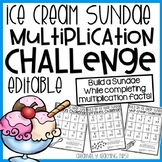 Ice Cream Multiplication Challenge {EDITABLE}