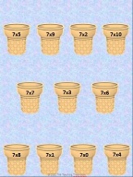 Ice Cream Supreme! Number set & wor math Centers File Folder Games