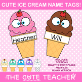 Ice Cream Name Tags - Cute Sweets Classroom Door Decor Bul