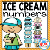 Ice Cream Math Number Matching | Subitizing Numbers to 20 