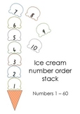 Ice Cream Number Order Stack