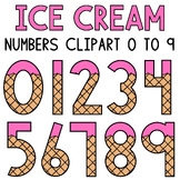 Ice Cream Numbers Summer Math Clipart Commercial Use