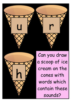 Preview of Ice Cream Phonics, Phase 2