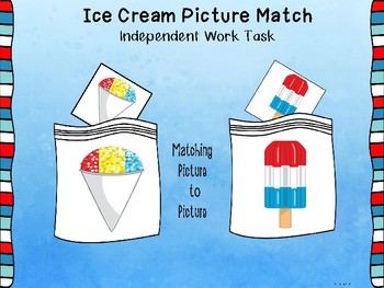 Preview of Ice Cream Picture Match