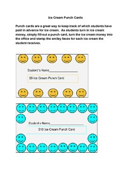 Punch Cards for Kids | Happy Face Punch Cards | Printable punch cards|  incentive cards for students