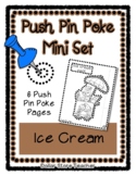 Ice Cream - Push Pin Poke No Prep Printables - 6 Pictures 
