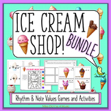 Ice Cream Rhythm Shop Rhythm Games and Activities BUNDLE