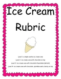 Ice Cream Rubric Posters