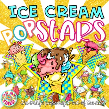 Ice Cream STARS Reward for Online Teaching by OH MY STARS | TPT