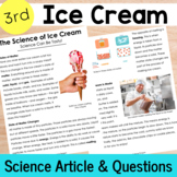 Ice Cream Science Reading Comprehension Passage | States o