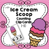 Ice Cream Scoop Counting Clip Cards 1-10 {SUMMER}