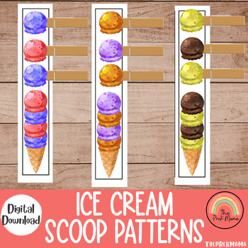 Preview of Ice Cream Scoop Patterns