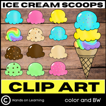 ice cream scoop with ice cream clip art