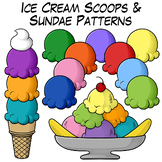 Ice Cream Clip Art | Scoops & Sundae Patterns