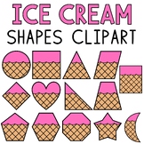 Ice Cream Shapes Summer Math Clipart Commercial Use