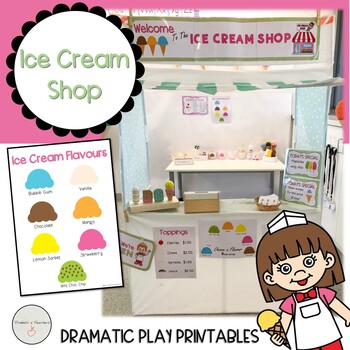 Preview of Ice Cream Shop Dramatic Play / Pretend Play Printables