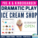 Ice Cream Shop Dramatic Play Signs and Ice Cream Order Forms