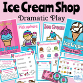 Ice Cream Shop dramatic play pretend play printables for S