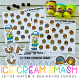 Ice Cream Smash Game - Letter Matching and Beginning Sound