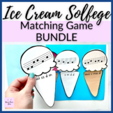 Ice Cream Solfege Matching Game BUNDLE for Summertime or E
