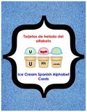 Ice Cream Spanish Alphabet Cards - Tarjetas de helado del 