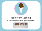 Ice Cream Spelling Activity for Distance Learning / Google Slides