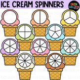 Ice Cream Spinners Clipart - Summer