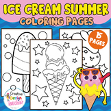 Ice Cream Summer Beach Kids Coloring Pages Bulletin Board 