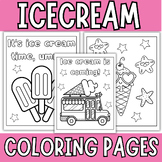 Ice Cream Summer Coloring Pages - End of The Year Activiti