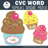 Ice Cream Sundae CVC Word Families