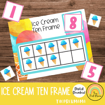 Preview of Ice Cream Ten Frame