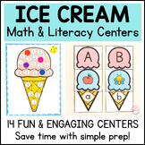 Ice Cream Theme Math & Literacy Centers for Preschool, Pre