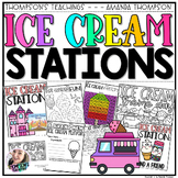 Ice Cream Themed Centers - End of Year Theme Days - Ice Cream Day