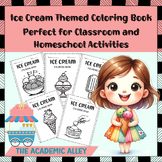 Ice Cream Themed Coloring Book | for Kids' Summer and Clas