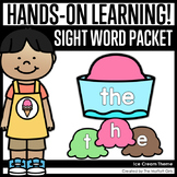 Ice Cream Themed Sight Word Packet
