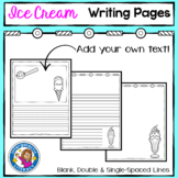 Ice Cream Themed Writing Paper