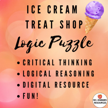 Preview of Ice Cream Treat Shop Logic Puzzle