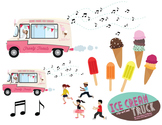 Ice Cream Truck Clip Art Set