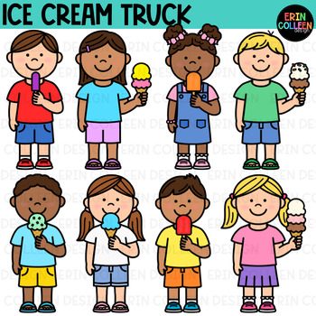 kids eating ice cream clip art