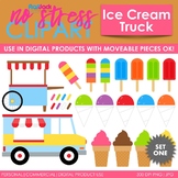 Ice Cream Truck Treats (Bright) Clip Art (Digital Use Ok!)