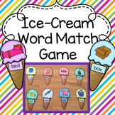 Ice-Cream Word Match Game - Literacy CVC