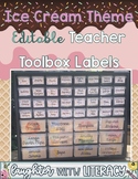 Ice Cream and Sprinkles or Confetti Theme Teacher Toolbox