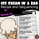 Ice Cream in a Bag Visual Recipe and Sequencing Activity |