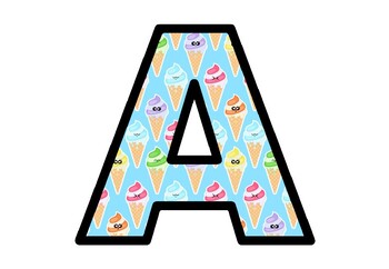 letter a ice