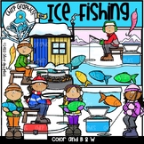 Ice Fishing Clip Art Set
