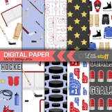 Ice Hockey Digital Paper Pack