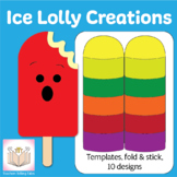 Ice Lolly Creations, fold and stick popsicles